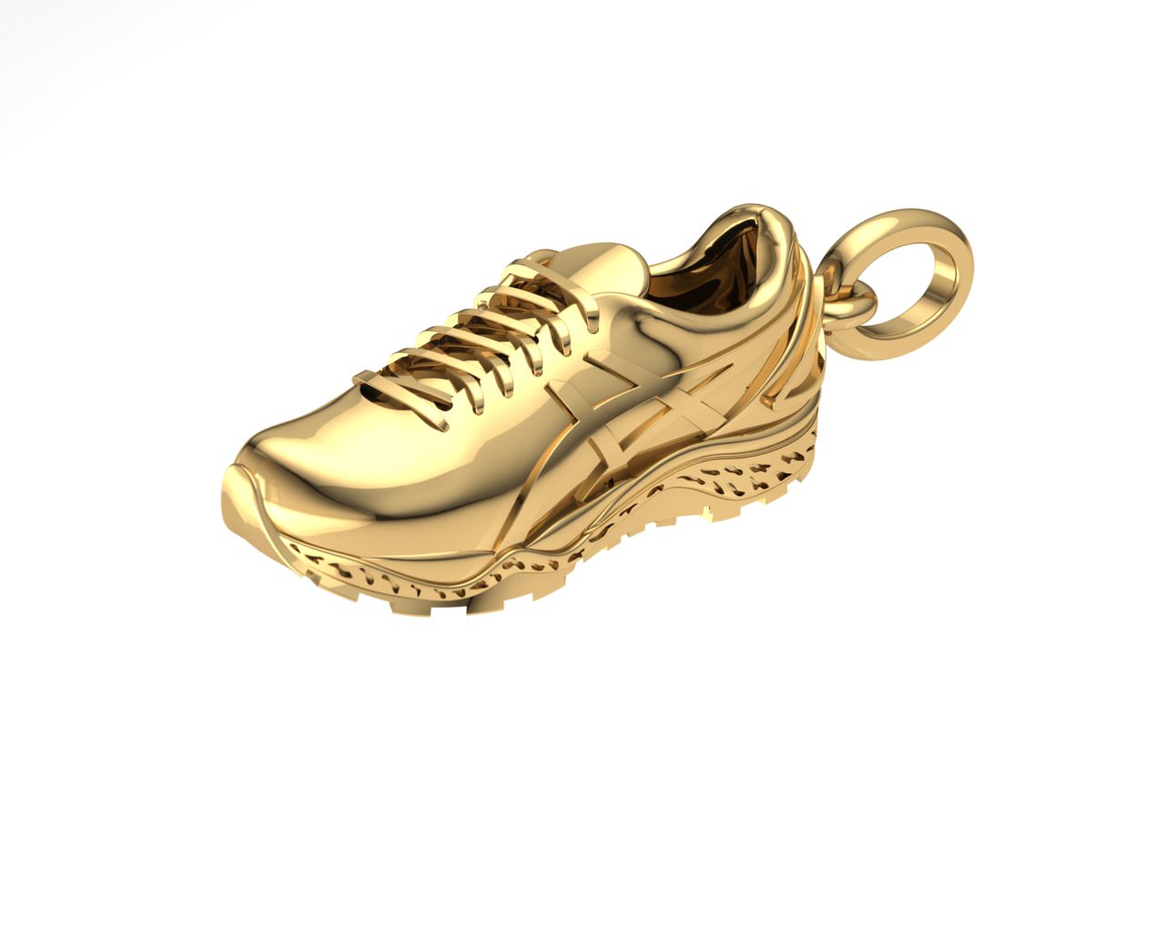 9ct Gold Running Shoe pendant/charm