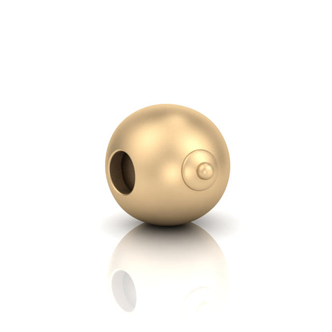 9ct Gold Boob Bead Charm