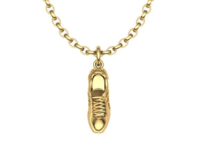 9ct Gold Running Shoe pendant on chain