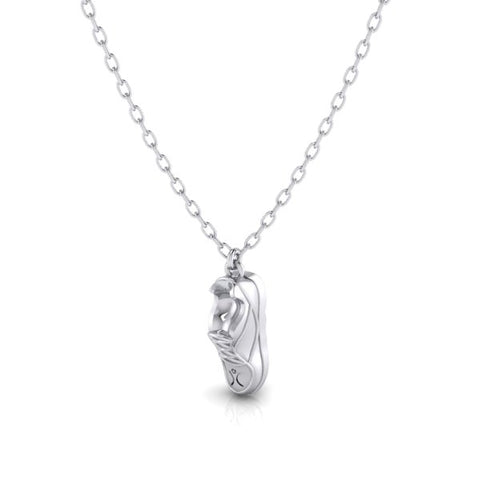 Sterling Silver Training Shoe Pendant on chain